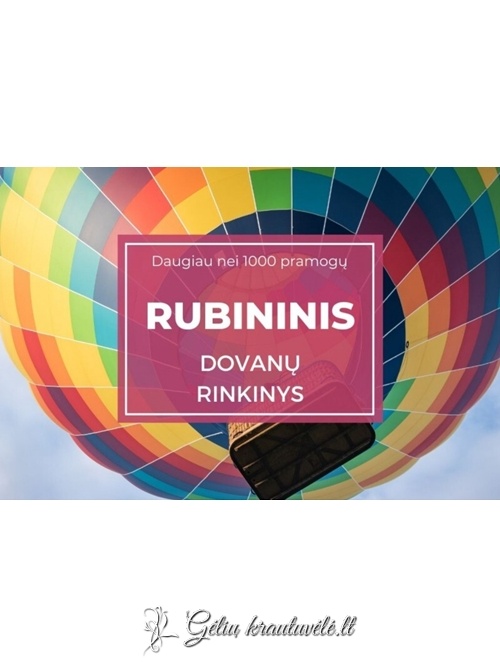 Rubininis dovanų rinkinys iš 1000 pasirinkimų